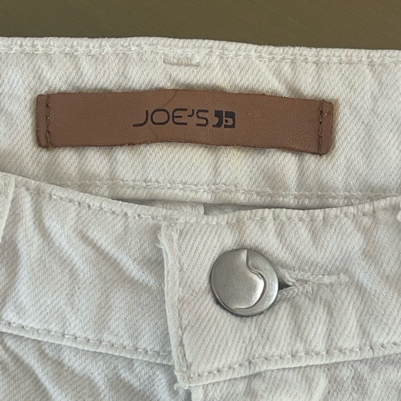 Joe’s Jeans Distressed White Bermuda Denim Shorts - Picture 9 of 15